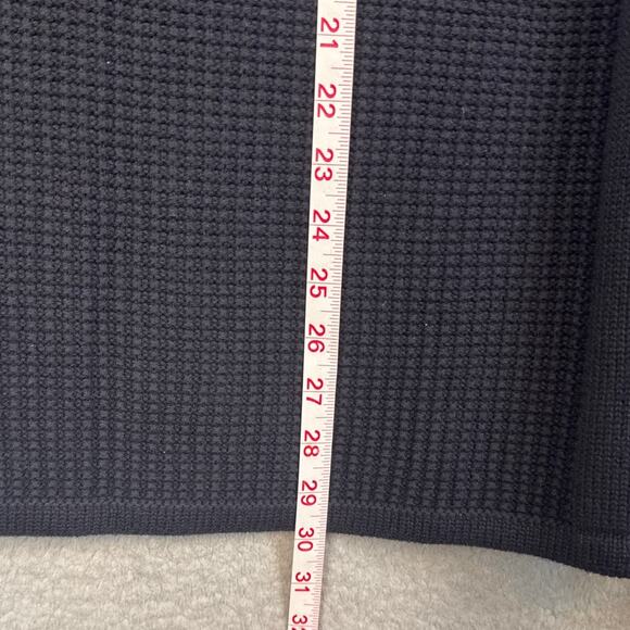 Carbon2Cobalt Black Cotton Cashmere Serendipity Sweater Textured Size L Elevated - Picture 5 of 9